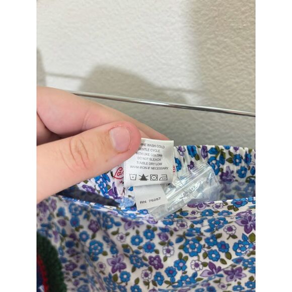 Lanz of Salzburg Floral Midi Skirt Large 100% cotton NWOT prairie cottagecore - Picture 4 of 4